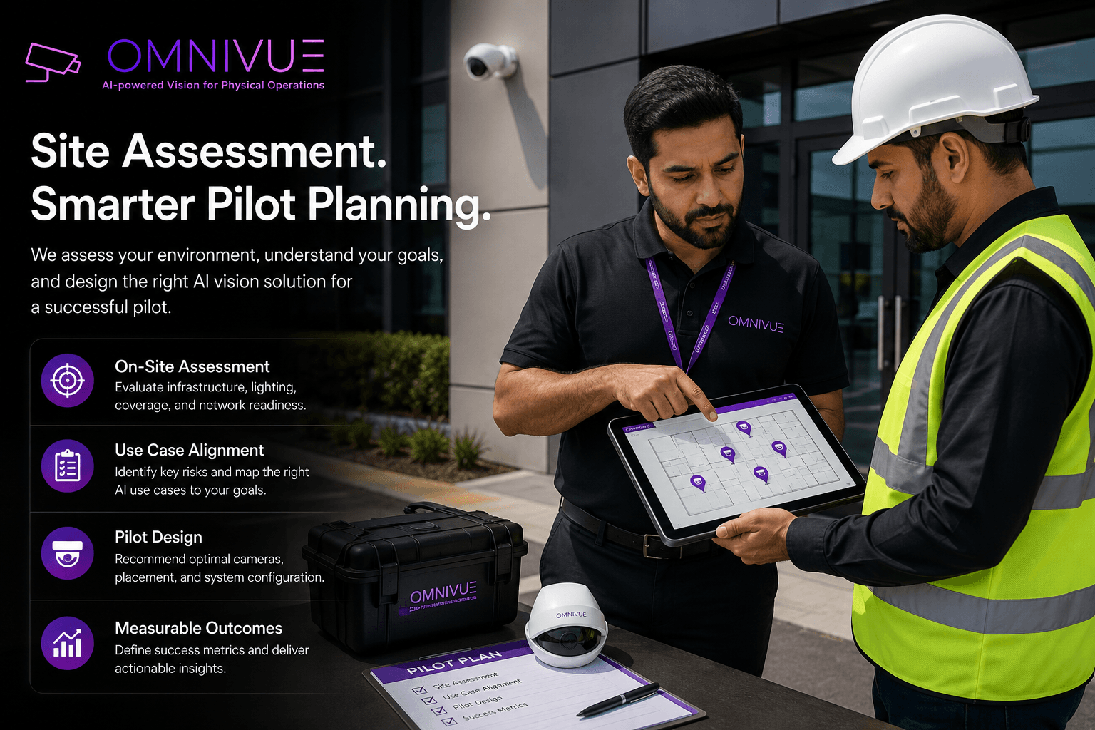 Real pilot and validation environments used for visual intelligence deployment planning