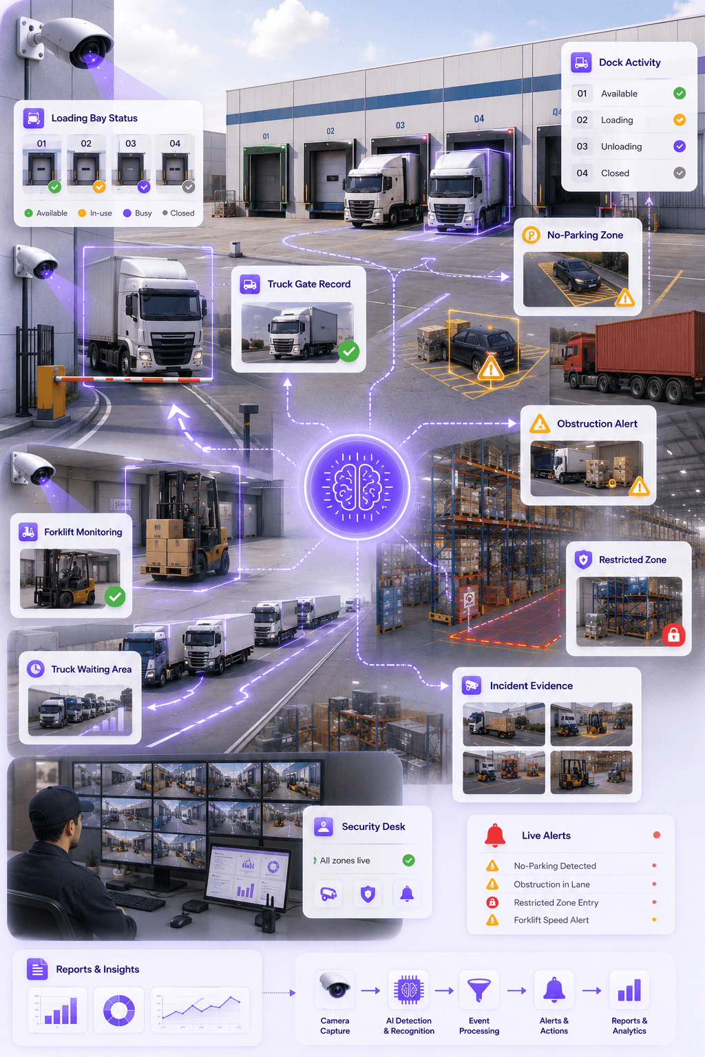 Warehouses and logistics visual intelligence
