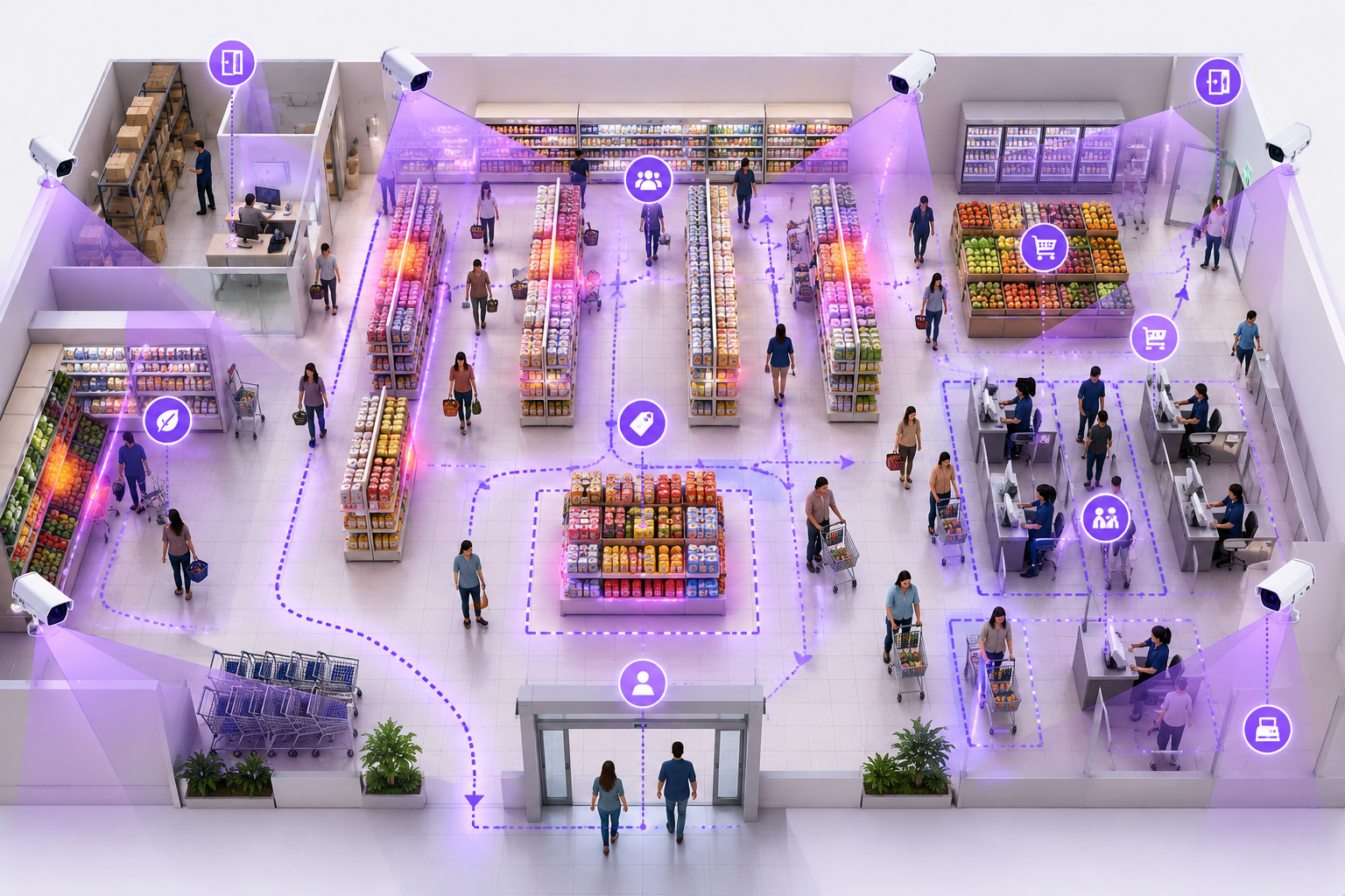 Retail Intelligence camera and store-zone setup