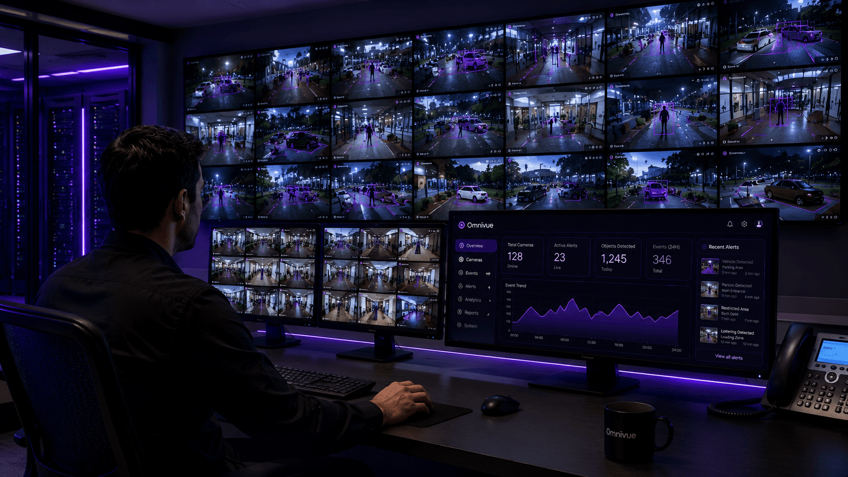 Existing camera view used for visual intelligence readiness and operational intelligence