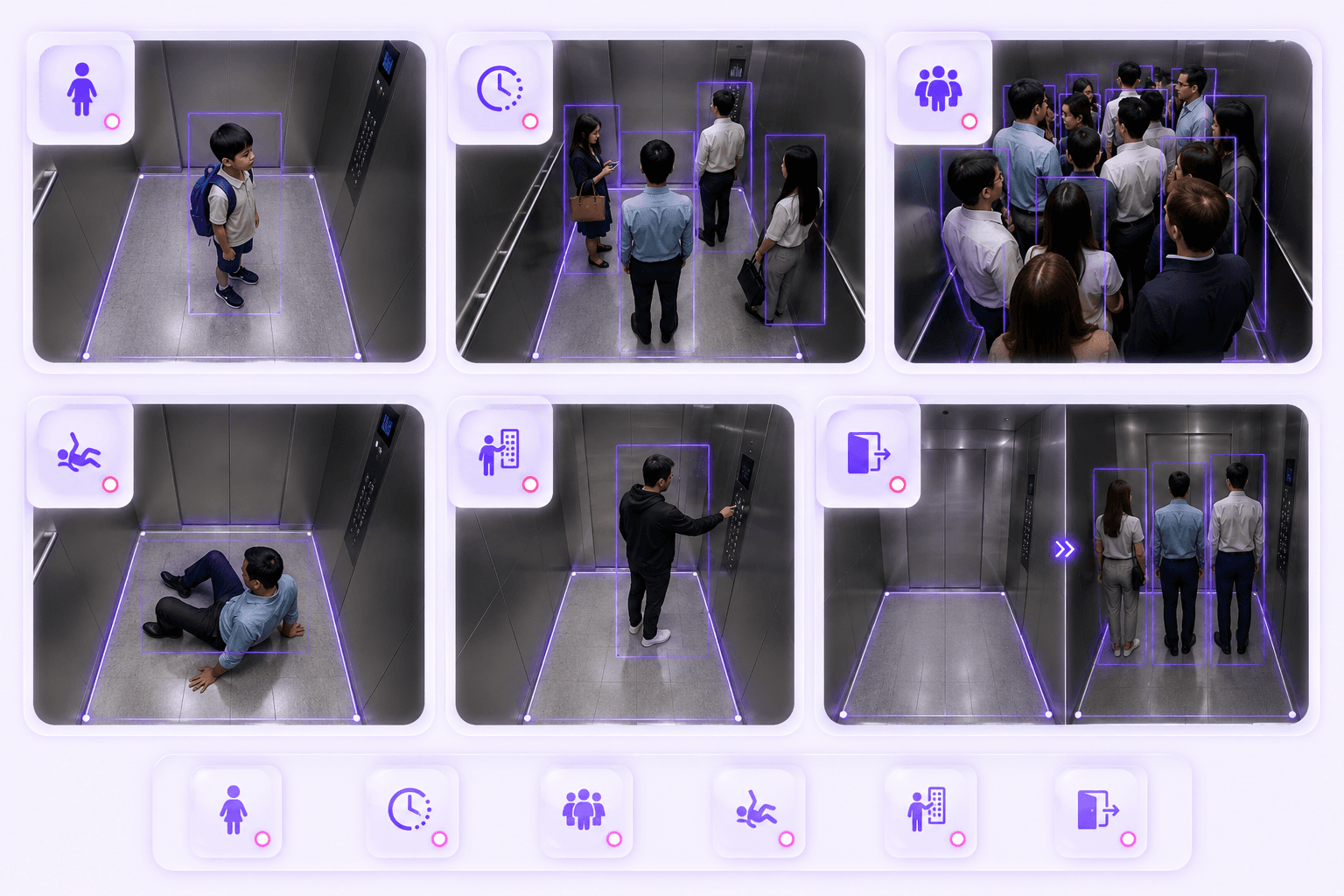 ElevatorAssist alerts and evidence snapshots